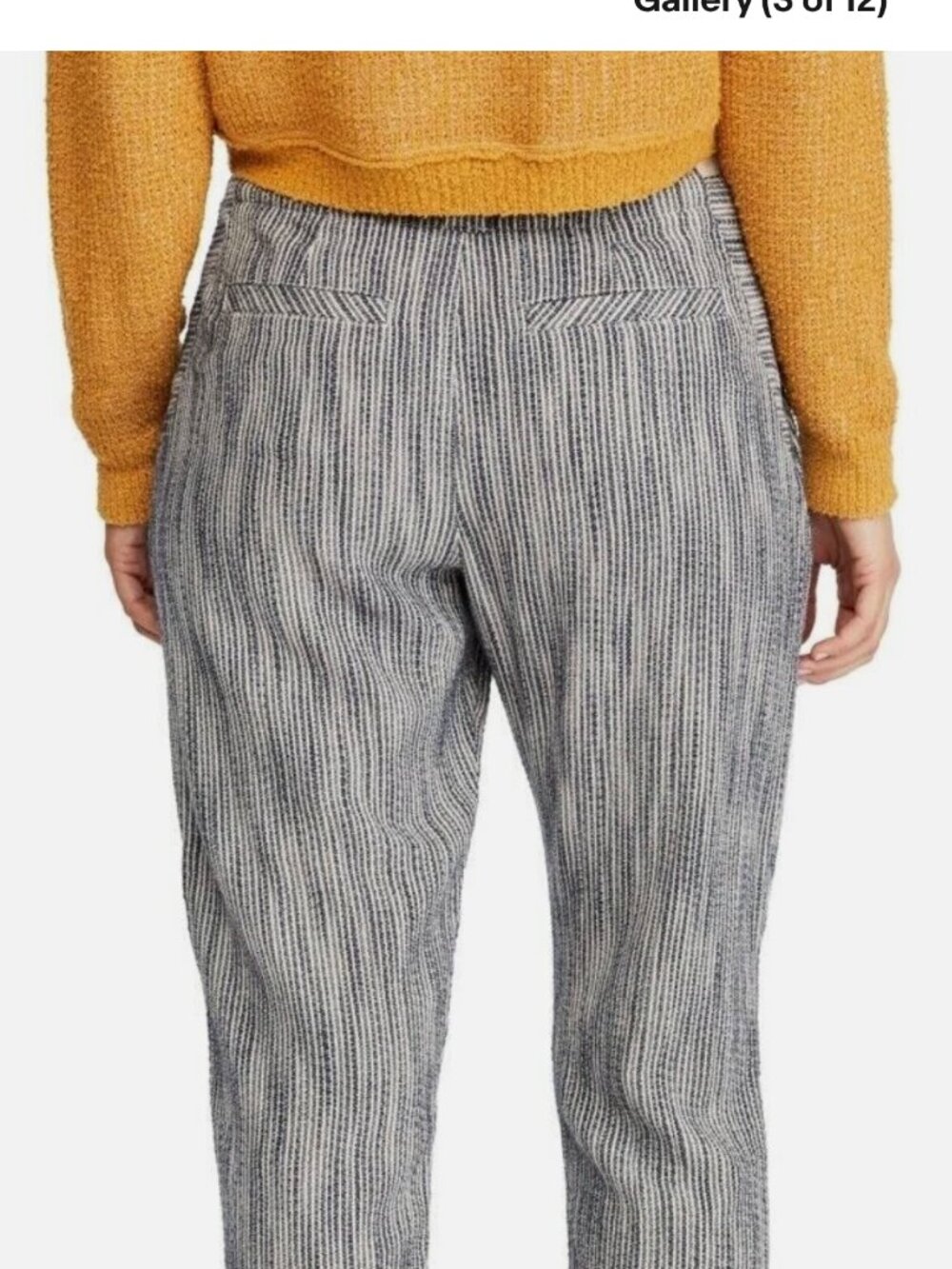 Free People Light at Sunrise Indigo Blue Crop Pants - Size 6 - Picture 4 of 12